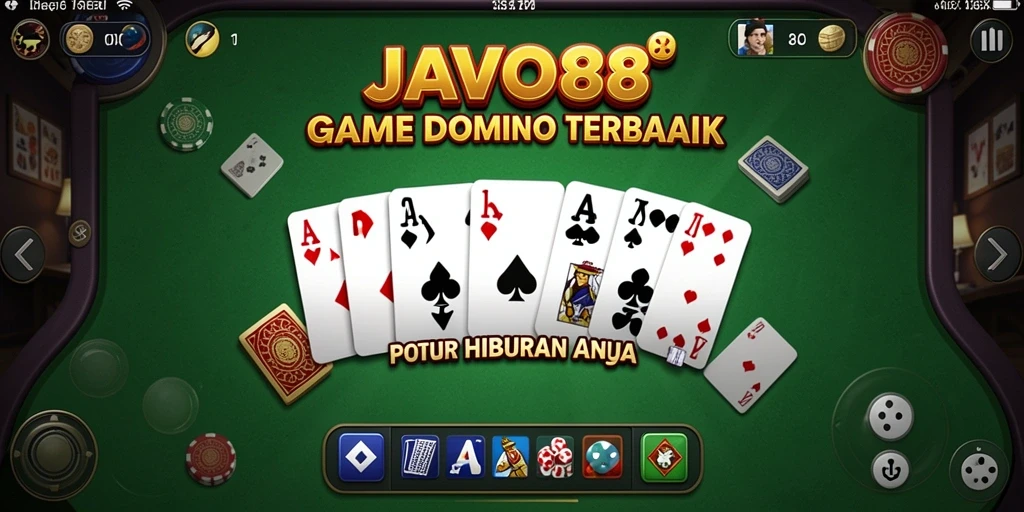 Gameplay seru JAVO88 yang menampilkan aksi permainan Domino.